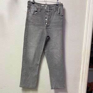 Signature by Levi Strauss Women's Charcoal Straight Leg Jeans